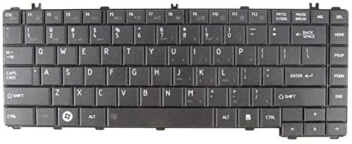 WISTAR Laptop Keyboard Compatible for Toshiba Satellite C600 C640 C640D L630 L635-S3050 C645 C645D L600 L600D L635 L640 L640D L645 L645D L740 L740D L745 L745D L730 P/N 9Z.N4VSQ.001 NSK-TM0GQ 